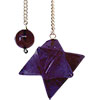 Gemstone Pendulum  Merkaba Amethyst (each)