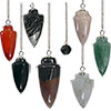 Gemstone Pendulums  Curved  Assorted Stones (Set 1