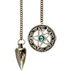 Metal Pendulum with Pentacle Cone Brushed metal (e