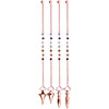 Metal Pendulum Chakra Chain Assorted Shapes Copper