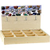 Tumbled Stones  Empty Wood Display  (each)