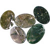 Worry Stones   Moss Agate (pack of 12)