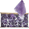 Crystal Points by the Flat Grade B  Amethyst  (eac