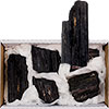 Crystal Points by the Flat  Natural Black Tourmali