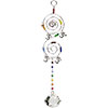 Wire Hanging Crystal  Chakra Om  (Each)