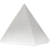 Gemstone Carving  Pyramid 30-40mm White Selenite (