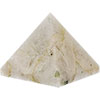 Gemstone Carving  Pyramid Rainbow Moonstone w Bk T