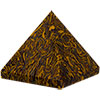 Gemstone Carving  Pyramid Fossilized Jasper (Each)