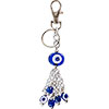 Evil Eye Talisman Key Ring  Multiple Eyes Blue (Ea
