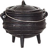 Cast Iron Cauldron Large Striped  (each)