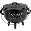 Cast Iron Cauldron  Triple Moon  (each)