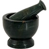 Soapstone Mortar & Pestle Small Plain  Black (each