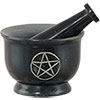 Soapstone Mortar & Pestle  Pentacle Black (each)