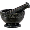 Soapstone Mortar & Pestle  Celtic Black (each)