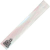 Glass Incense Holder  Silver Buddha White (Each)