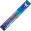 Glass Incense Holder  Dragonfly Blue Iridescent (E