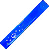 Art Glass Incense Holder  Etched Celestial Cobalt