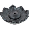 Ceramic Incense Holder  Lotus Black (Each)