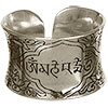 Adjustable Metal Ring   Om Mani Padme Hum  (Each)