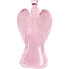 Stone Angel pendant   Rose qtz (Each)