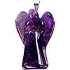 Stone Angel pendant   Amethyst (Each)