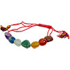 Tumbled Stones Bracelet Adjustable with Tassel 7 C