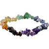 Gemstone Chips Elastic Bracelet  7 Chakras  (Each)