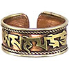 Copper Ring Adjustable  Om Mani Padme Hum  (pack o