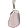 Polished Tumbled Stone Pendant   Rose Quartz (each
