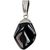 Tumbled stone pendant  Black Onyx  (Each)