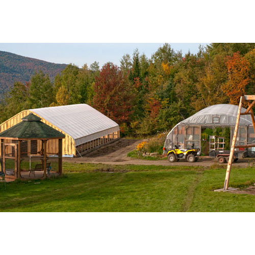 The second greenhouse was added at the end of the summer 2010