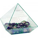 Art Glass 10 " Pyramid Energizer Crystal 