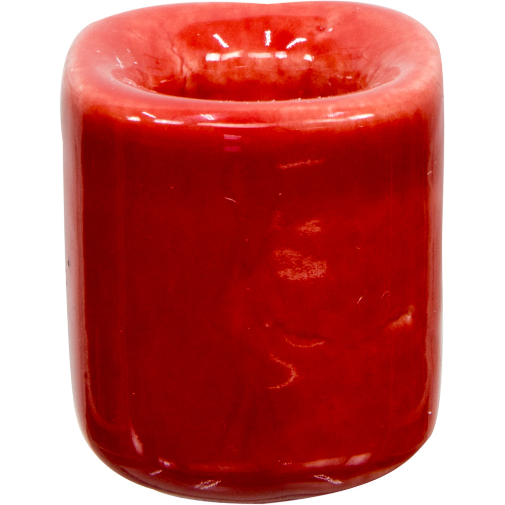 Ceramic Chime CANDLE Holder - Red (Pack of 5)