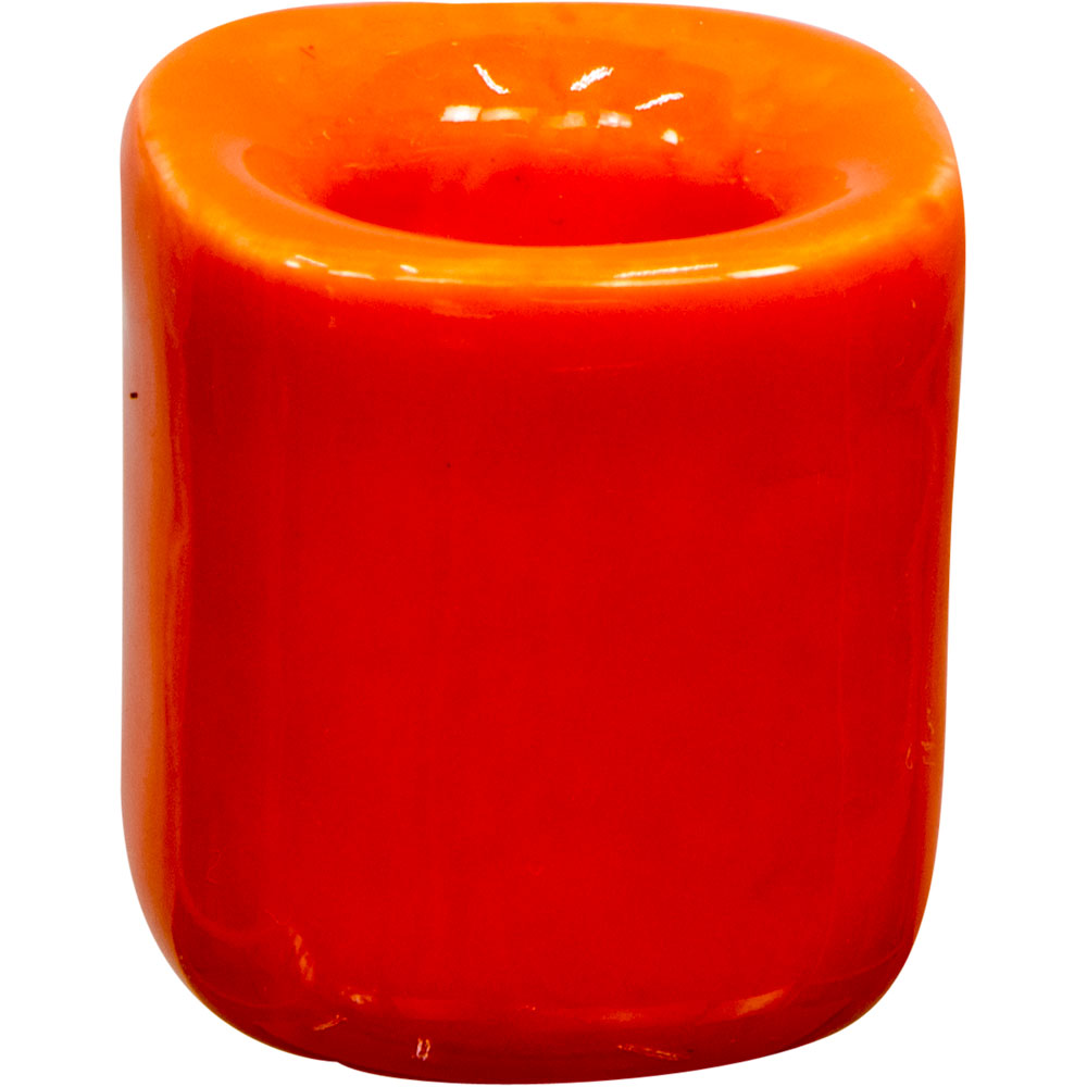 Ceramic Chime CANDLE Holder - Orange (Pack of 5)