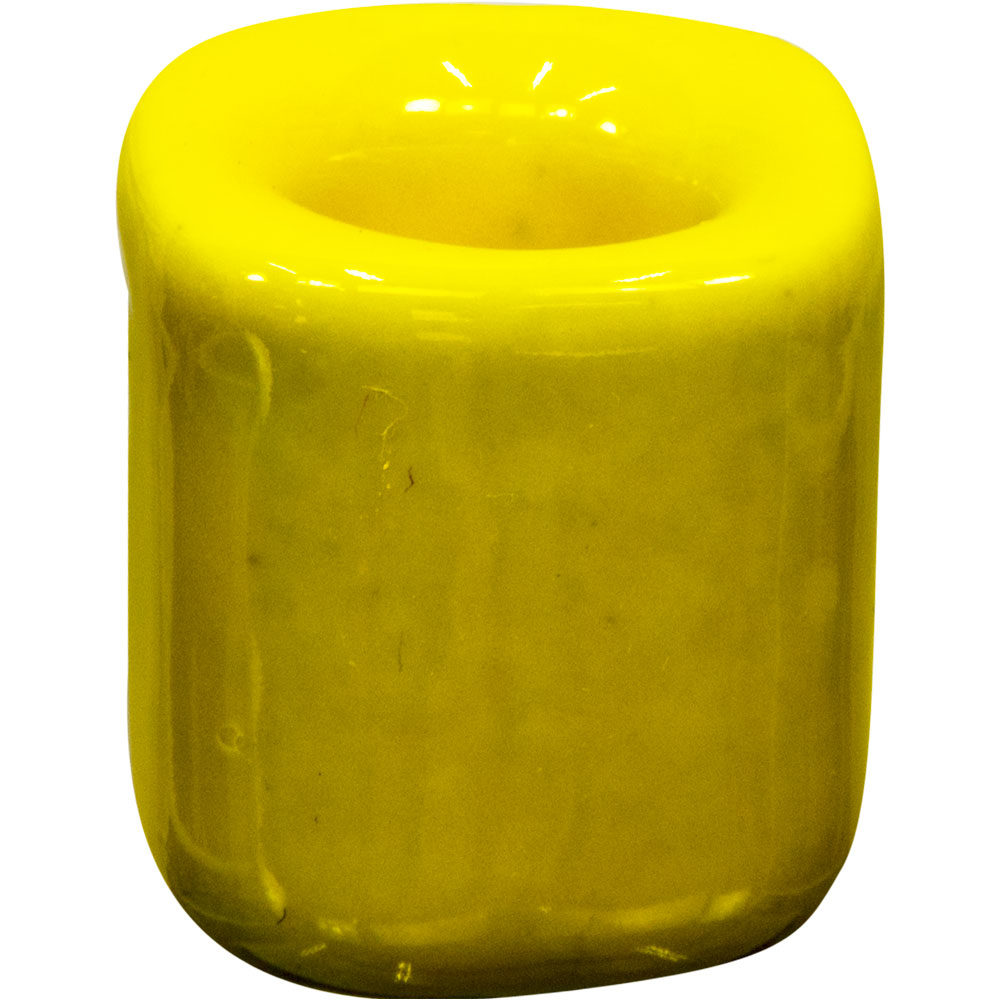 Ceramic Chime CANDLE HOLDER - Yellow (Pack of 5)