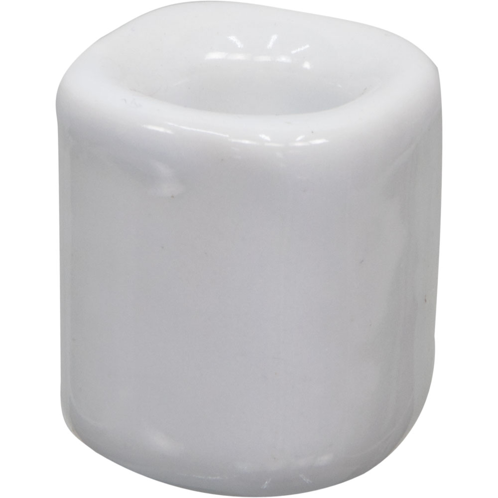 Ceramic Chime CANDLE HOLDER - White (Pack of 5)