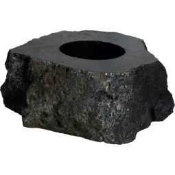 Rough Black Tourmaline T-Light Candle Holder (Each)
