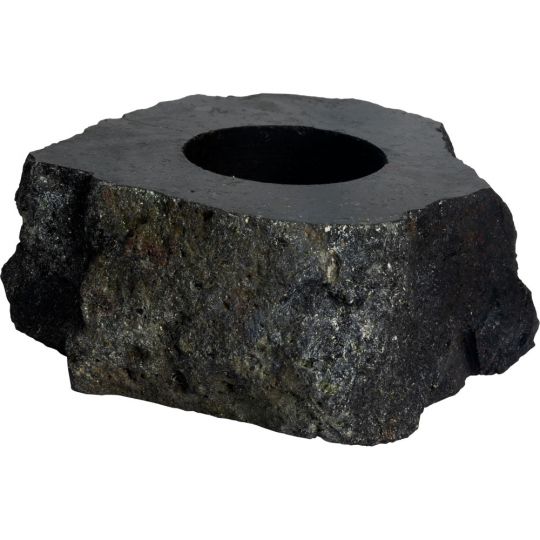 Rough Black Tourmaline T-Light Candle Holder (Each)