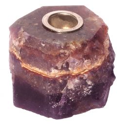 Rough Amethyst Mini Candle Holder (Each)