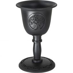 Metal Chalice Taper Candle Holder - Tree of Life (Each)