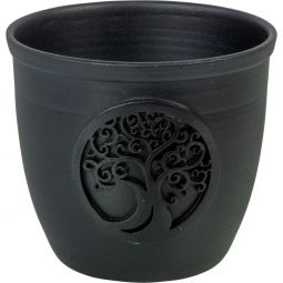 Metal Pot Taper Candle Holder -  Tree of Life (Each)
