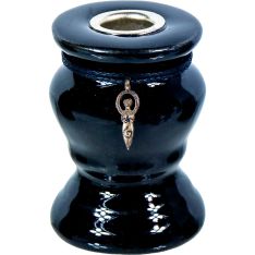 Ceramic Mini CandleStick Holder - Goddess Black (Each)