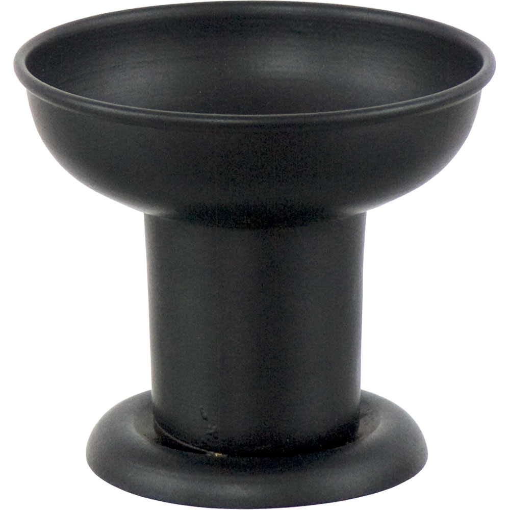 Metal Pillar CANDLE Holder Black Metal (each)