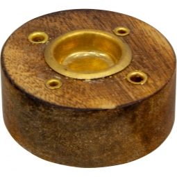 Wood Cone and Incense Holder (Pack of 10)