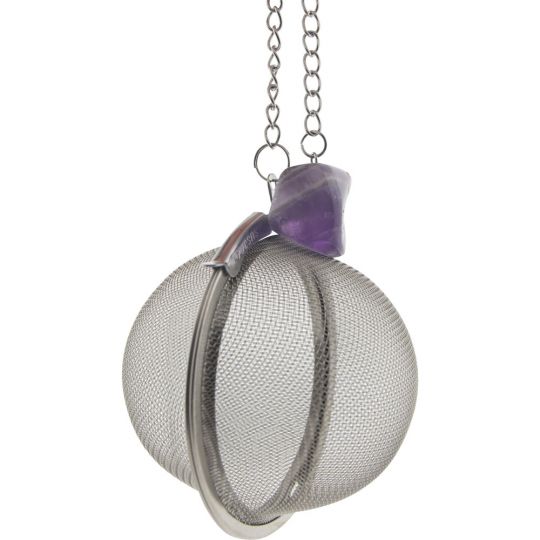 Stainless steel Tea Infuser Ball - Amethyst (Each)