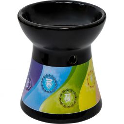 Ceramic Oil Burner - Black Chakra (Each)