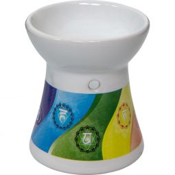 Ceramic Oil Burner - White Chakra (Each)