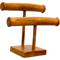 Empty Wood Display 2 Tiers - Natural (Each)