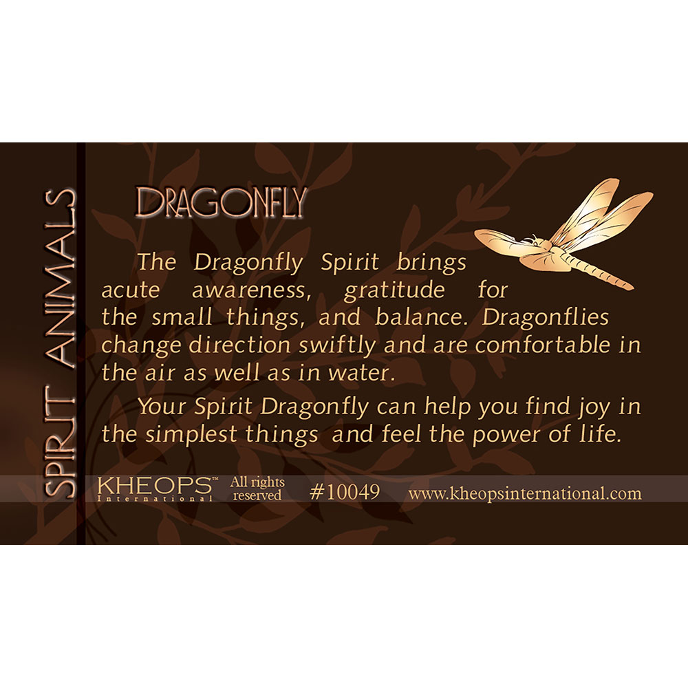 Spirit Animal Info Card Dragonfly (each): Kheops International