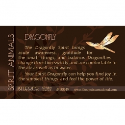 Spirit Animal Info Card  Dragonfly  (each)